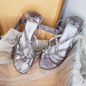 Dana Buchman gun metal sandals